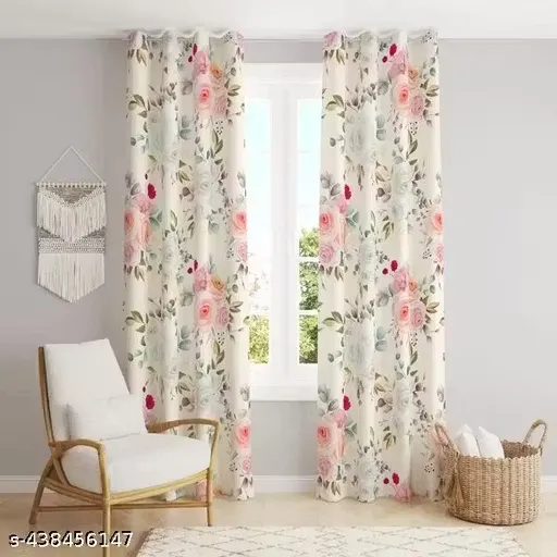 Tramb Elegant Polyester Curtains for Home Light Blocking and Energy Efficient